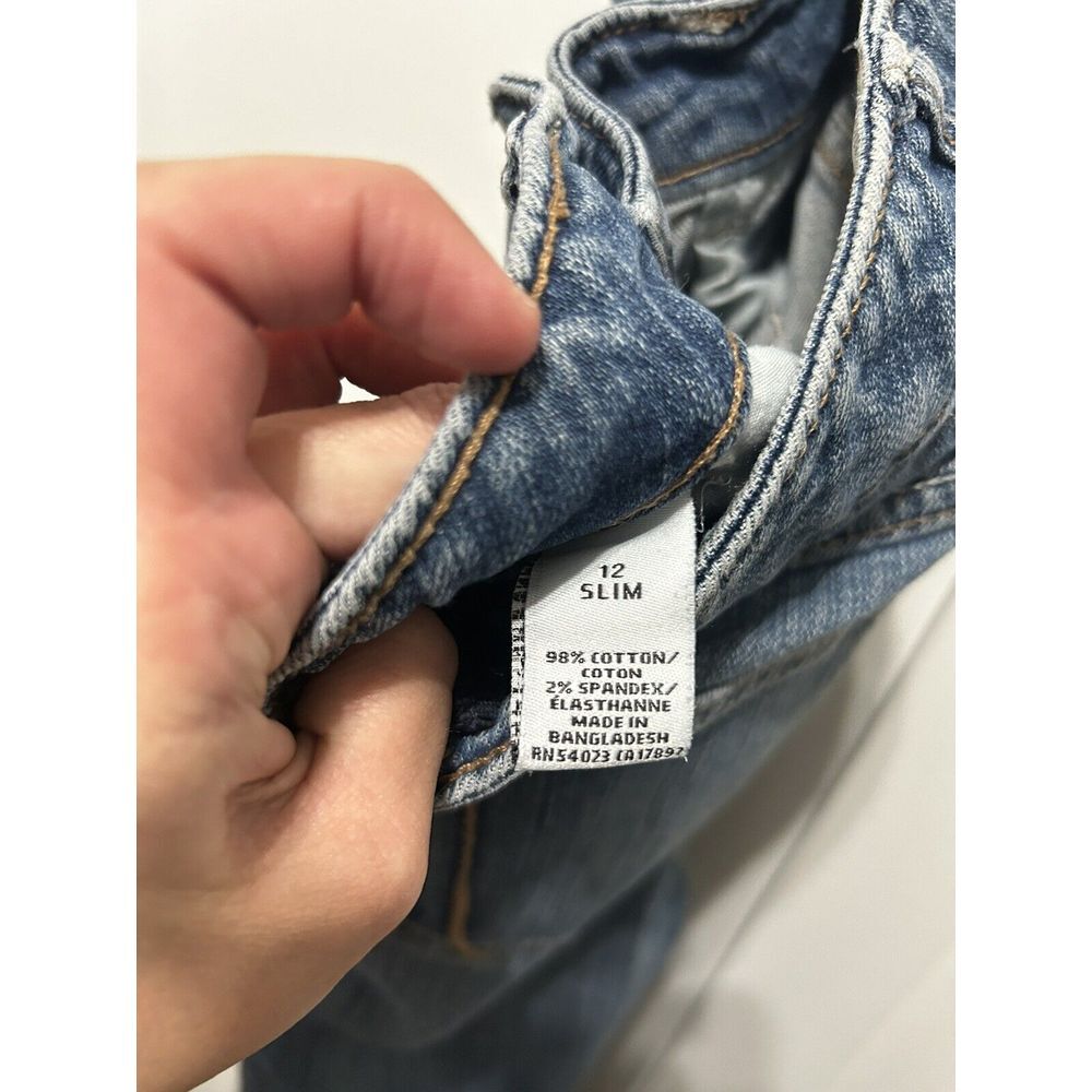 Old Navy The Darling Girls Jeans Sz 14 Slim Low Rise Boot Adjustable Cotton - Picture 11 of 13